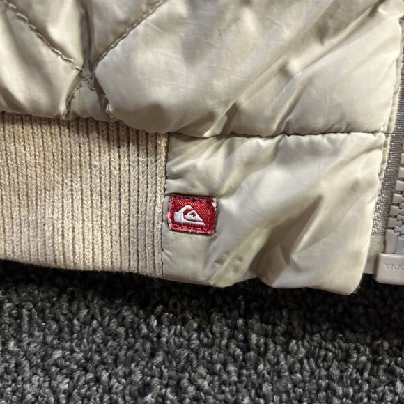 Quiksilver Jacket Boys Small Reversible Tan EUC‎ - Picture 3 of 16